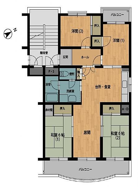 間取りを拡大表示