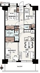 間取図画像 3LDK