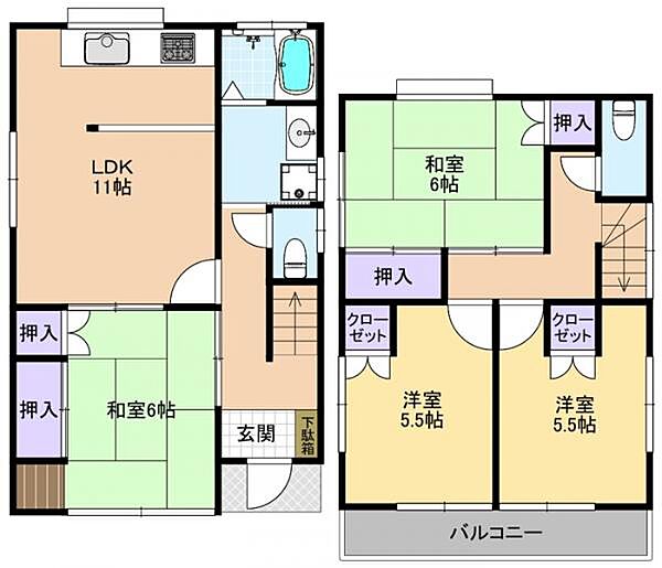 間取りを拡大表示