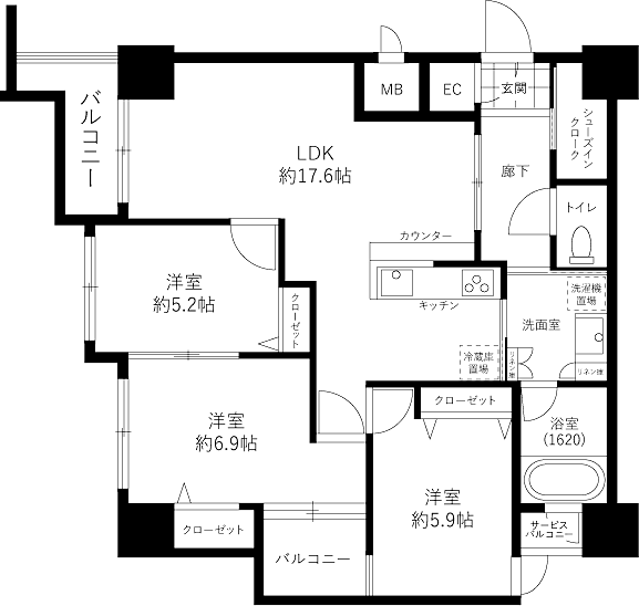 間取りを拡大表示