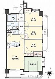 アムール大橋南3 4LDKの間取図画像