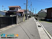 東側接道です。