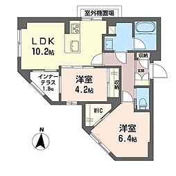 ベルフォーレ II 2LDKの間取図画像
