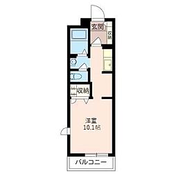 KTBレジデンス ワンルームの間取図画像