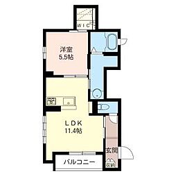 フィリオY 1LDKの間取図画像