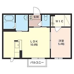 ワイコロア・ヴィレッジH 1LDKの間取図画像
