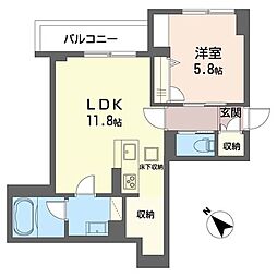 GrandLumiere 1LDKの間取図画像