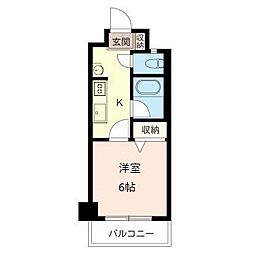 プログレス東映 1Kの間取図画像