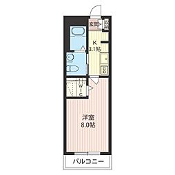 グレース 1Kの間取図画像