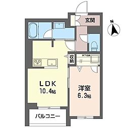 フィローザ池袋 1LDKの間取図画像