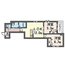 Residence西池袋 2LDKの間取図画像