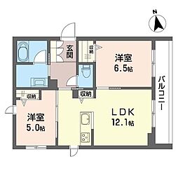 間取図画像 2LDK