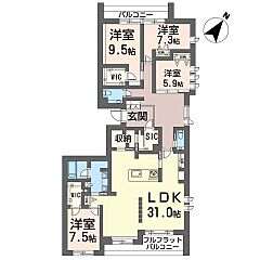 物件の間取り