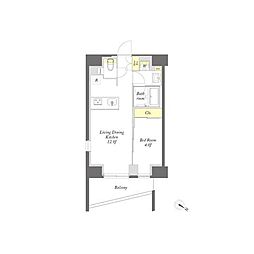 間取図画像 1LDK