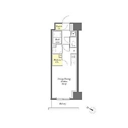 プライムメゾン用賀砧公園 ワンルームの間取図画像