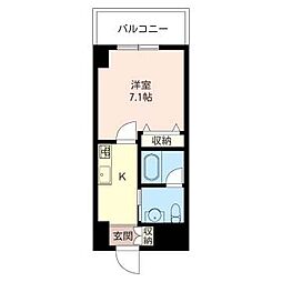 ファミーユ 1Kの間取図画像