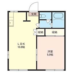 間取図画像 1LDK
