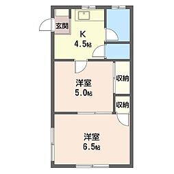 グリーンハイム 2Kの間取図画像