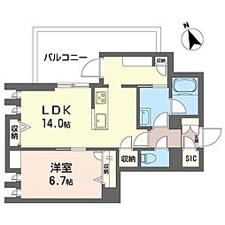 ステラヴィア西荻 1LDKの間取図画像