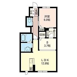 ラ・ルーチェ桜上水 1SLDKの間取図画像