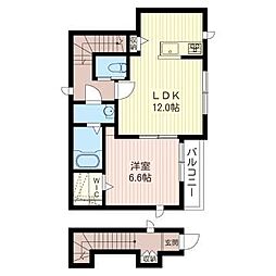 MaisonGreen 1LDKの間取図画像