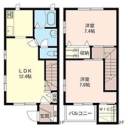 ディアスMK-1 2LDKの間取図画像