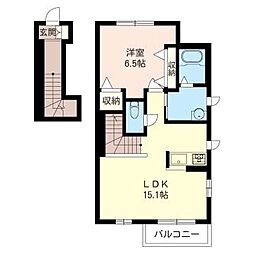 ブルック・湘南 1LDKの間取図画像