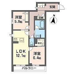 物件の間取り