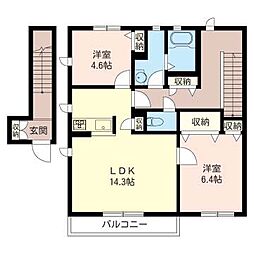 間取図画像 2LDK
