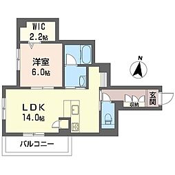 ハイム・イースト 1LDKの間取図画像