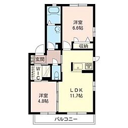 間取図画像 2LDK