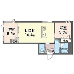 ネクストステージ 2LDKの間取図画像