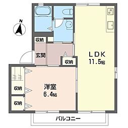 間取図画像 1LDK