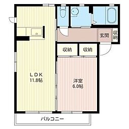 間取図画像 1LDK