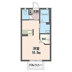 ルミエール ワンルームの間取図画像