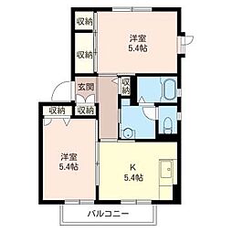ファミール壱番館 1LDKの間取図画像