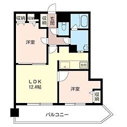 イリップス船堀 2LDKの間取図画像