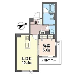 ブレス幕張本郷 1LDKの間取図画像