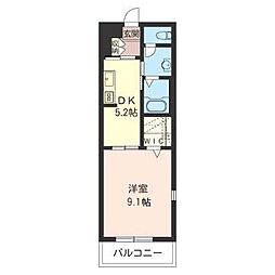 ディアーナ 1DKの間取図画像
