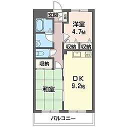 間取図画像 2DK