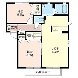 間取図画像 2LDK