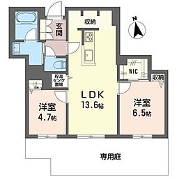 カルム 2LDKの間取図画像