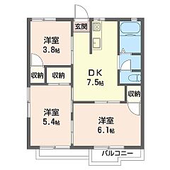 物件の間取り