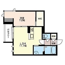 GRANCARRERA 1LDKの間取図画像