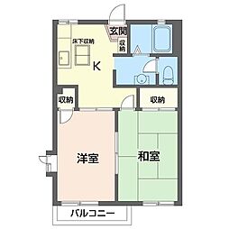 グランドハイツ 2Kの間取図画像