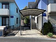 大切な自転車保管時の雨ざらし回避のための屋根付きサイクルポート付き♪