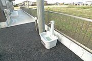 ペット用足洗い場もあります。
