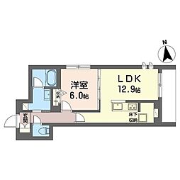 ADRIA 1LDKの間取図画像