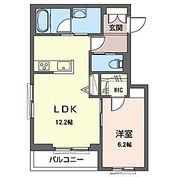 グレース赤羽 1LDKの間取図画像