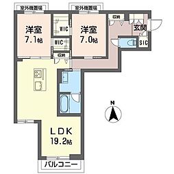 間取図画像 2LDK